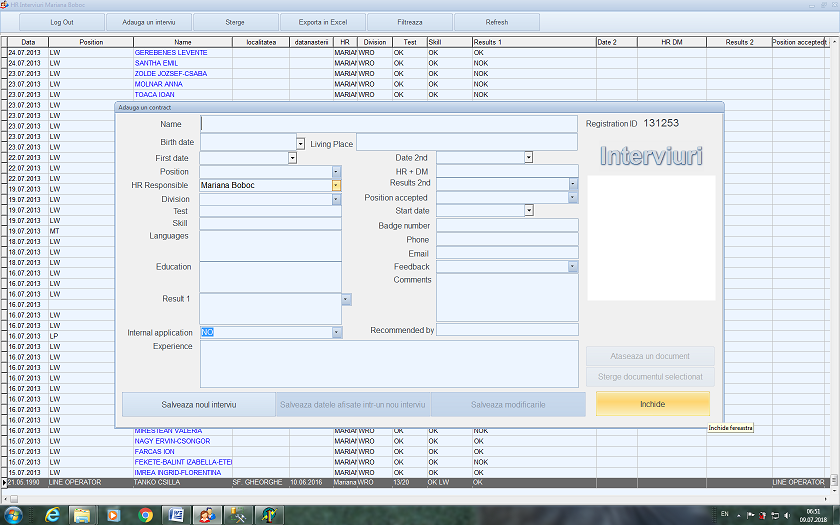 Gestiunea Interviurilor