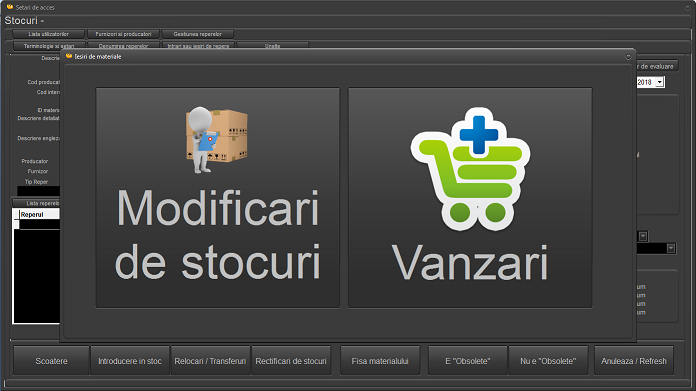 Gestiune vanzari si stocuri